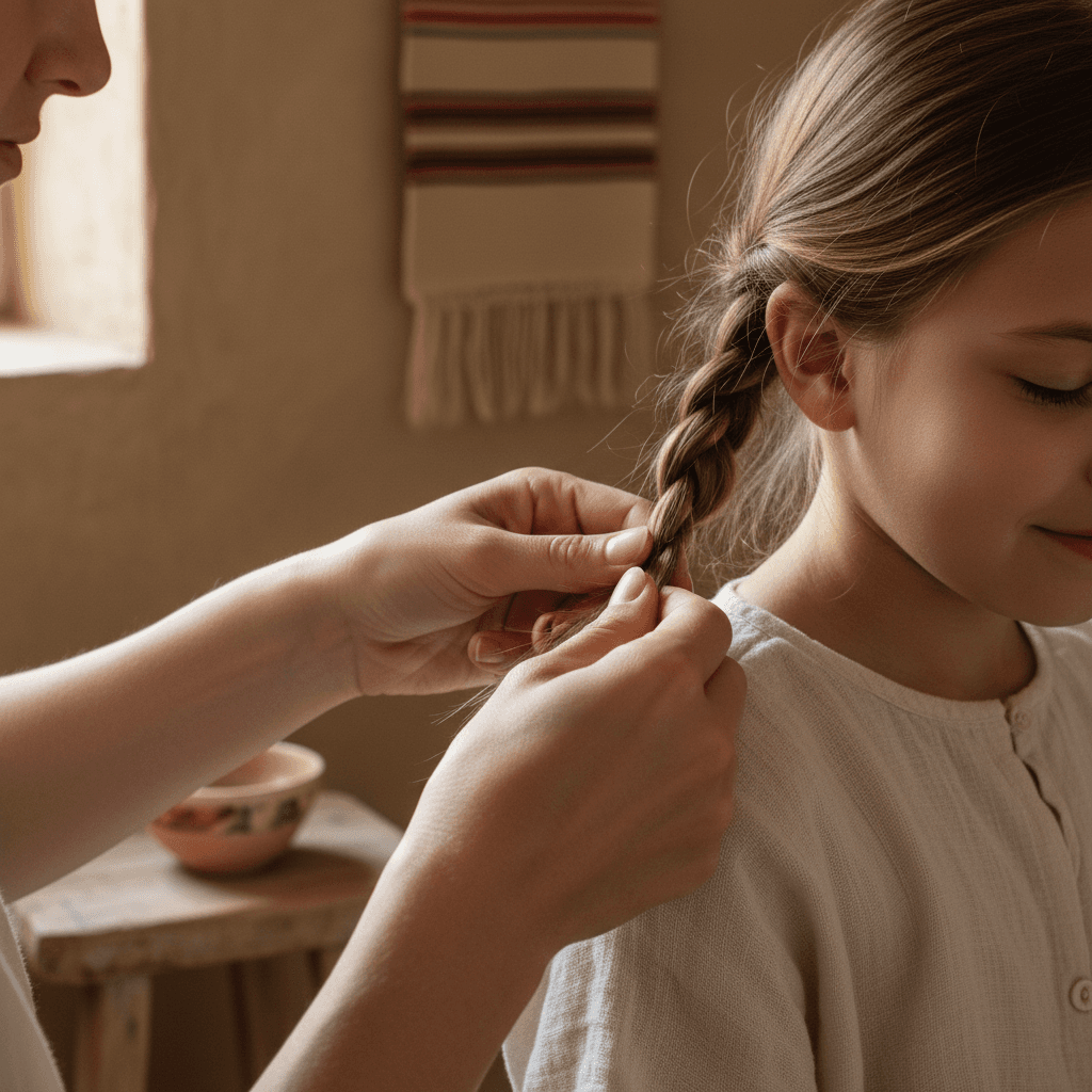 Same family portrait after professional restoration